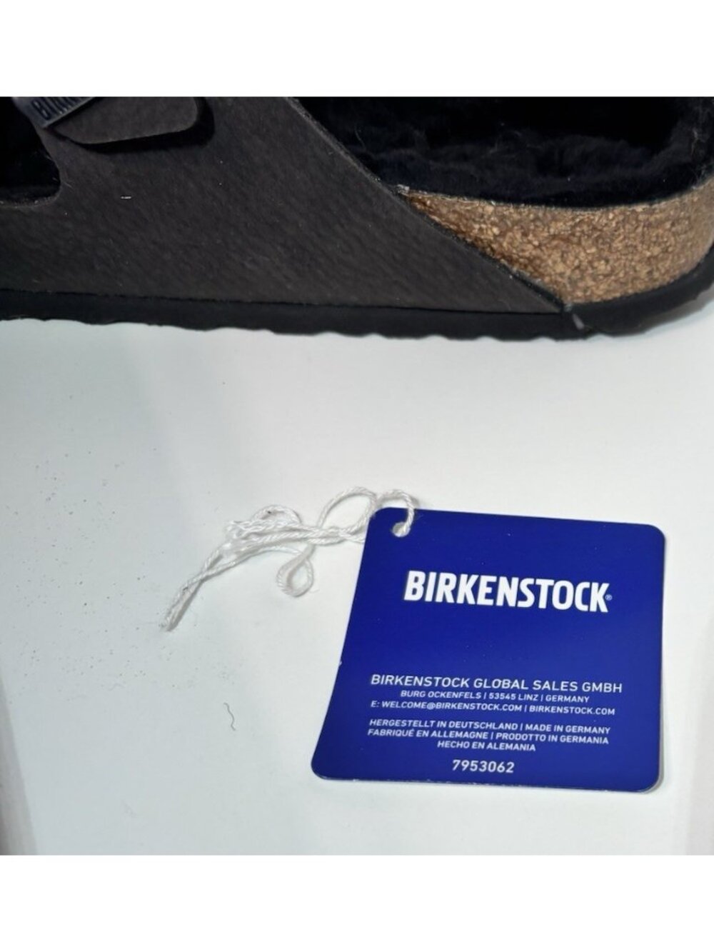 Birkenstock ARIZONA FUR Shearling EU40 BLACK W9/M7 Sandals - Picture 7 of 8